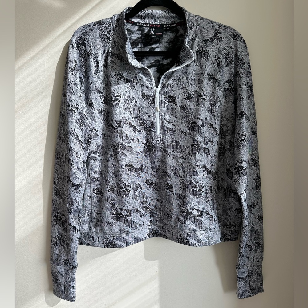 Spyder Ski Layer Quarter Zip Cropped Pullover